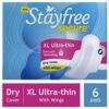 STAYFREE SECURE ULTRA THIN XL, STAYFREE, SECURE, XL, SANITARY, PAD, PADS, PERIODS, MENSTRUAL, BLEEDING, LONG, PROTECTION, GOOD, BEST, HERBICHEM.COM, 20 ,PADS, 40, 6, WINGS, WHISPER, SANITARY, NAPKIN, BEST, JOHNSON, ABSORB, WOMEN, HEALTHY, REGULAR, FLOW, PERIODS, ULTRA THIN, ODOUR, ODOR, CONTROL, SMELL, PROOF