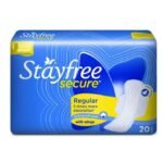 STAYFREE SECURE REGULAR 20PADS, STAYFREE, SECURE, XL, SANITARY, PAD, PADS, PERIODS, MENSTRUAL, BLEEDING, LONG, PROTECTION, GOOD, BEST, HERBICHEM.COM, 20 ,PADS, 40, 6, WINGS, WHISPER, SANITARY, NAPKIN, BEST, JOHNSON, ABSORB, WOMEN, HEALTHY, REGULAR, FLOW, PERIODS