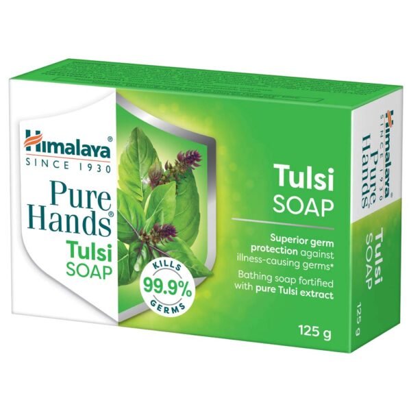 HIMALAYA PURE HANDS TULSI SOAP, HERBAL TULSI SOAP, SOAP MADE WITH TULSI, BEST HERBAL SOAP, HERBICHEM, HERBICHEM.COM