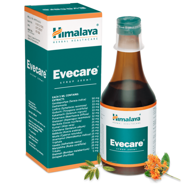 HIMALAYA EVECARE SYRUP, SYRUP FOR WOMEN, HERBICHEM.COM