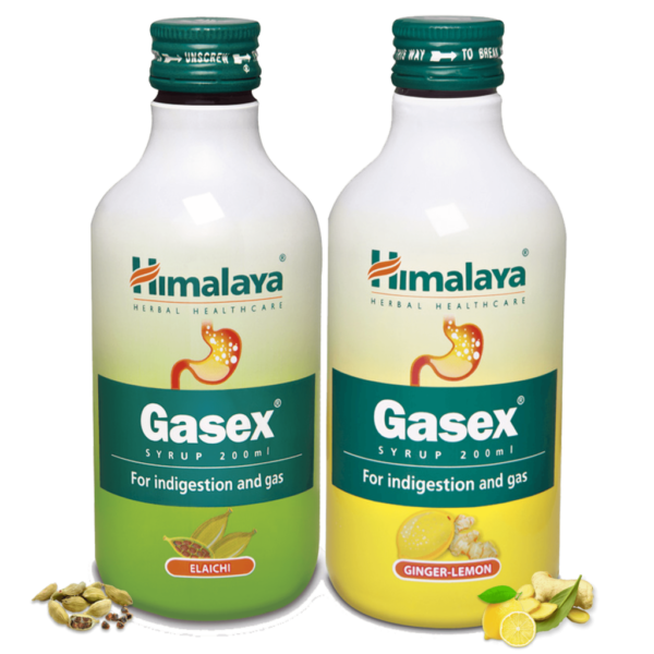 HIMALAYA GASEX SYRUP, gas syrup, stomach gas syrup, herbichem.com,