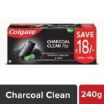 COLGATE CHARCOAL CLEAN TOOTHPASTE, colgate charcoal clean, 240 gm charcoal colgate, charcoal toothpaste, toothpaste made from charcoal, herbichem.com