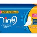 NIINE NATURALLY SOFT EXTRA LONG SANITARY PAD, SANITARY, NAPKIN, PAD, NINE, 9, NIINE, REGULAR, GOOD, HERBICHEM.COM, NATURALLY SOFT, EXTRA LARGE