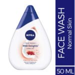 NIVEA FACE WASH MILK DELIGHTS 50ML, 8904256005319, FACE WASH, GOOD, BEST, HERBICHEM.COM, 50ML