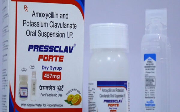 PRESSCLAV FORTE 457MG DRY SYRUP, PRESSCLAV, FORTE, DRY, SYRUP, VERITAZ, INFECTION, SINUS INFECTION, URINARY TRACT INFECTION, MEDICINE, GOOD , HERBICHEM.COM