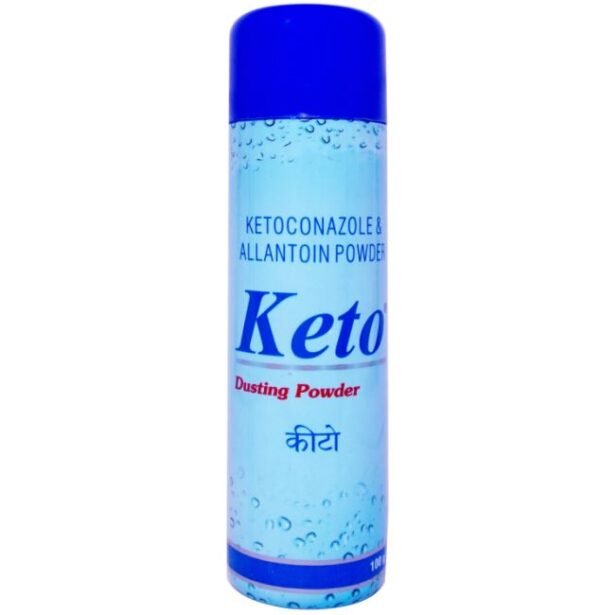 KETO DUSTING POWDER 100gm,MEDICINE, FOR, Fungal infections, such as Athlete's foot (ringworm of the foot), jock itch (ringworm of the groin), ringworm, and seborrheic dermatitis (dry, flaking skin or dandruff), GOOD, CREAM, BEST, HERBICHEM.COM, powder