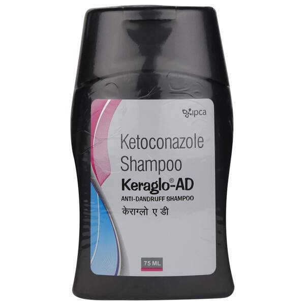 KERAGLO AD ANTIDANDRUFF SHAMPOO 75ML, KERAGLO AD SHAMPOO, BEST ANTIDANDRUFF SHAMPOO FOR MEN, WOMEN, KETOCONAZOL SHAMPOO, BEST DANDRUFF SHAMPOO ONLINE, HERBICHEM.COM, HERBICHEM