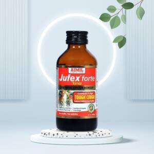 AIMIL JUFEX FORTE COUGH SYRUP, AYURVEDIC COUGH SYRUP, JUFEX COUGH SYRUP, HERBICHEM, COUGH SYRUP FOR CHILDREN, ACUTE COUGH MEDICINE, AIMIL COUGH SYRUP